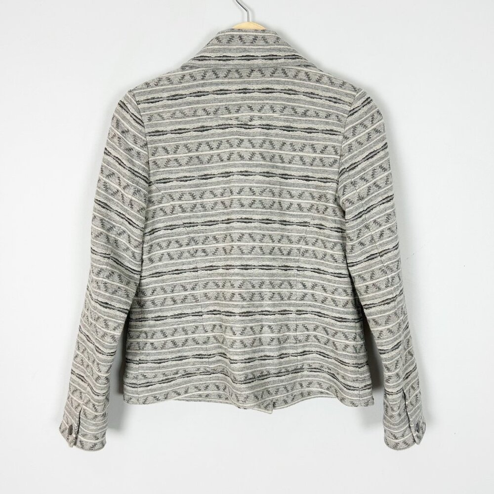 Pendleton Wool Aztec Tribal Moto Jacket Light Gra… - image 3